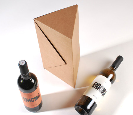 Caja para botella de vino como regalo corporativo