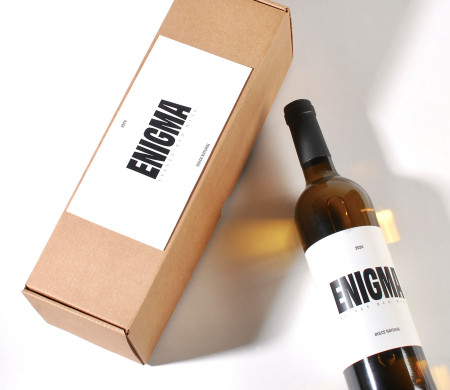 Boîte allongée pour bouteilles de vin