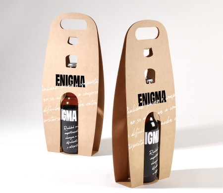 Caja para botella de cerveza | Portabotellas de cartón