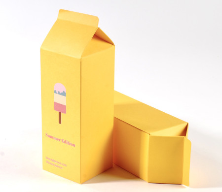 Scatola tipo brick in cartone per cosmetica, regali ed edizioni estive