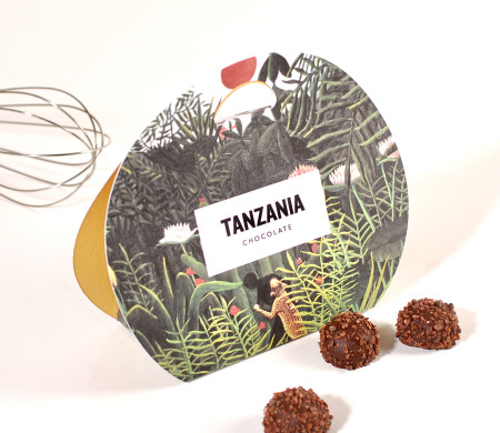 Scatola con maniglia per cioccolatini e praline