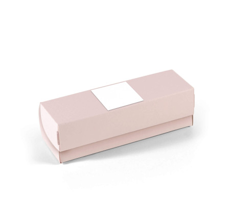 Boîte allongée avec couvercle pour macarons