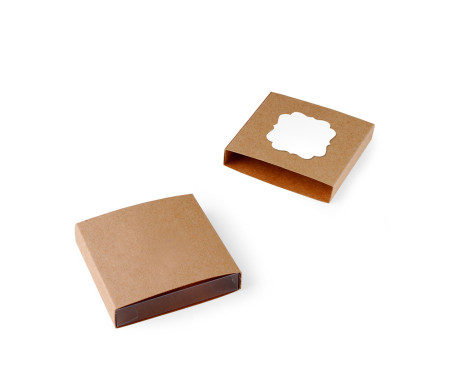 Box for Sweets with an Original Die Cut Figure 