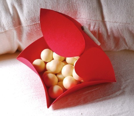 Caja regalo San Valentín con corazón