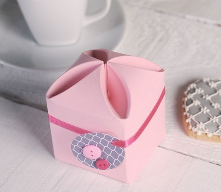 Scatolina Rosa da Regalo per Comunione o Evento