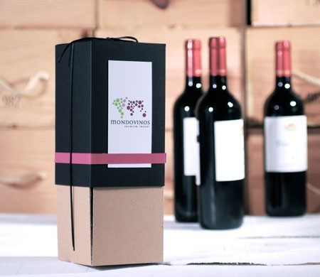 Scatola per Bottiglie di Vino con Fascia Washi Tape
