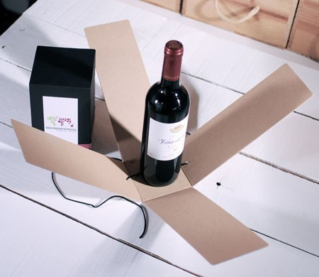 Wine Bottle Box with Washi Tape 