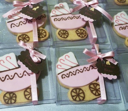 Cookie Box with ribbon for Baby Shower Cookies