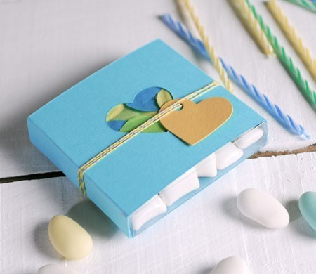 Romántica Caja Azul con Corazón Romántica Caja Azul con Corazón