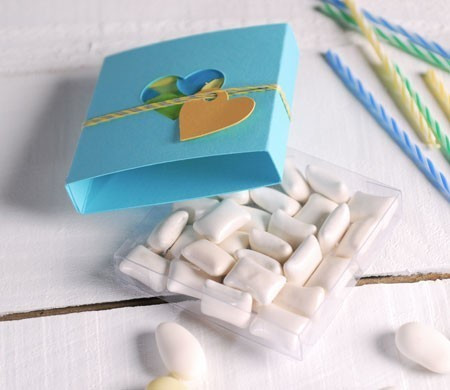 Romántica Caja Azul con Corazón Romántica Caja Azul con Corazón