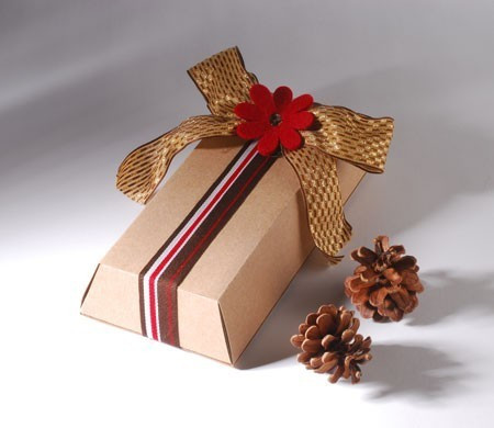 Gift box with flower and...