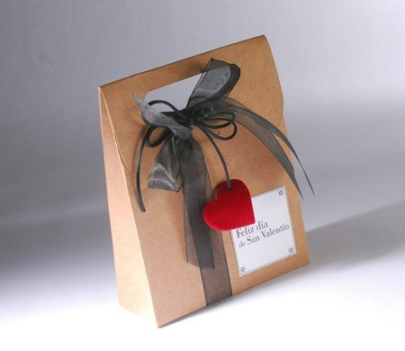 Bolsa Regalo en Kraft para San Valentín Bolsa Regalo en Kraft para San Valentín