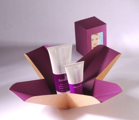 Boîte cadeau bicolore pour cosmétiques | SelfPackaging