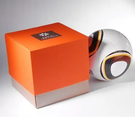 Orange gift box with an...