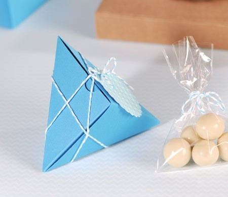 Little Blue Triangular Box for Sweets 