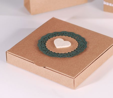 Box with a felt heart for...