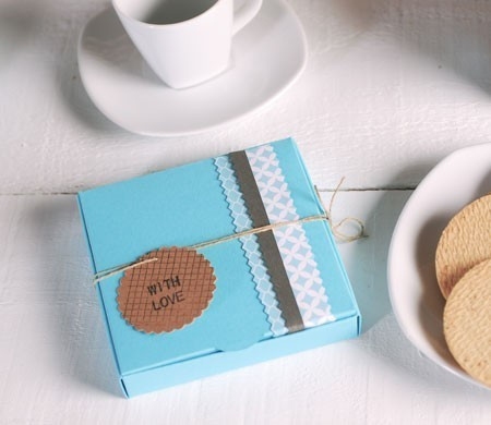 Boîte Bleue pour Cookies et Biscuits