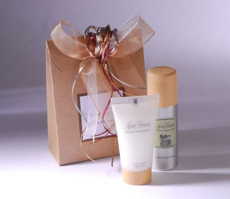 Kraft gift bag for cosmetics