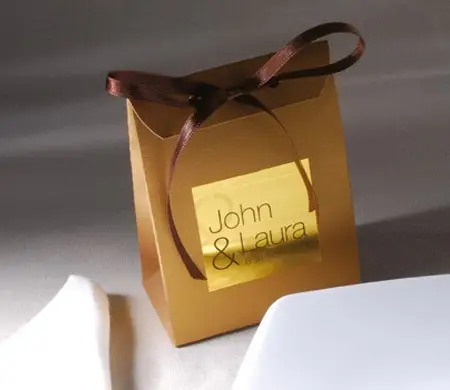 Sac pour un détail de mariage