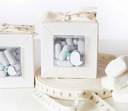 Little clear box for baptisms
