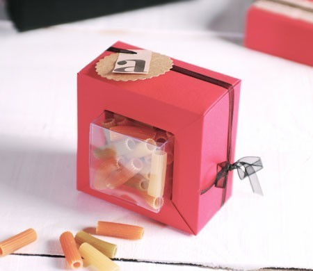 Little clear box for weddings