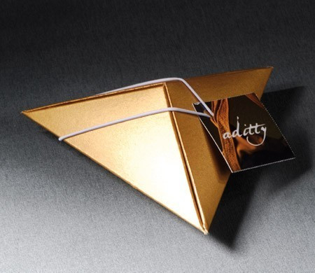 Pyramidenförmige Schachtel...