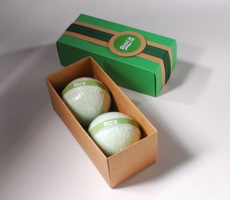 Cardboard gift box for bath salts