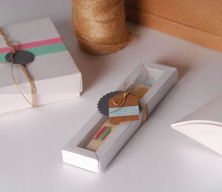 Little flat box for chocolates