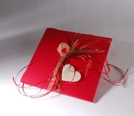 Caja roja para foulards
