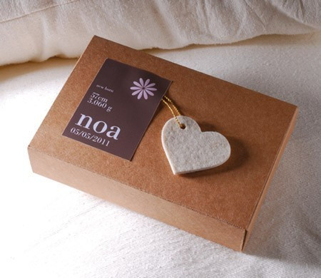 Little box for christening invitation