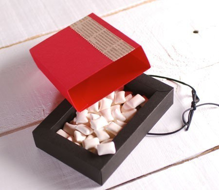 Cardboard gift box for sweets