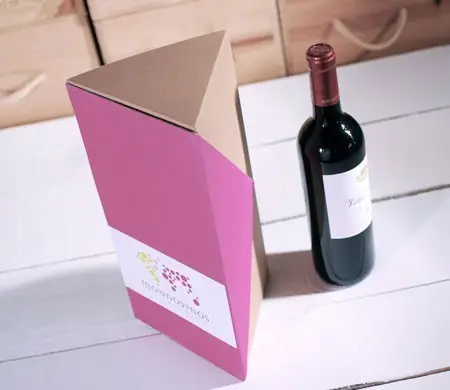Caja para vinos de cartón