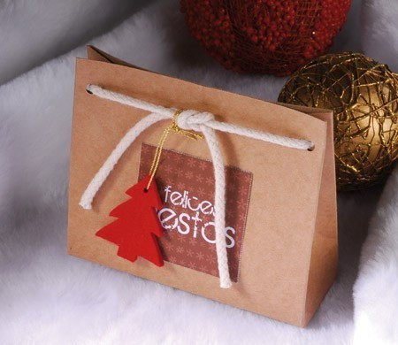 Borsa con cordoncino per Natale