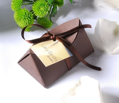 Original cardboard box for wedding favours