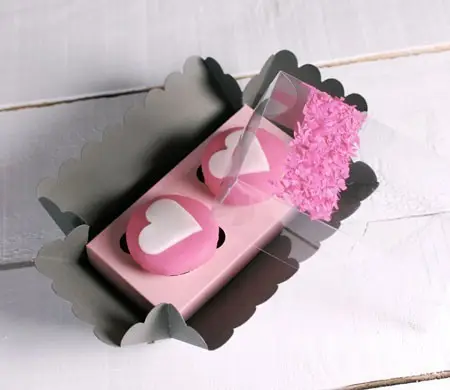 Cajita para 2 cupcakes...