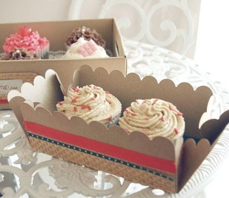 Box for 2 cupcakes,...