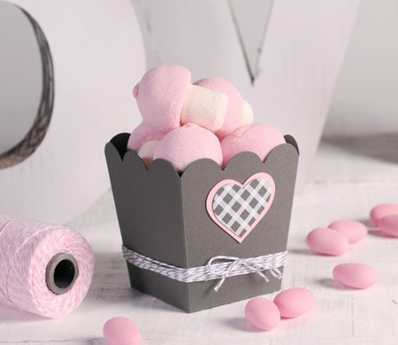 Boîte à Pop-Corn pour des Candy Bars