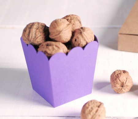 Lila Popcorn Schachtel | SelfPackaging