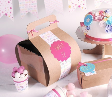 Cake box with handle | Different colours and transparent lid