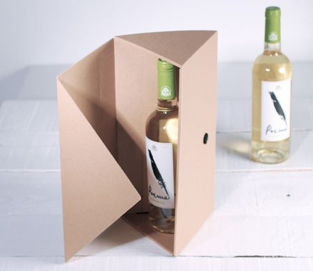 Boîte Cadeau Triangulaire pour Bouteilles de Vin Boîte Cadeau Triangulaire pour Bouteilles de Vin