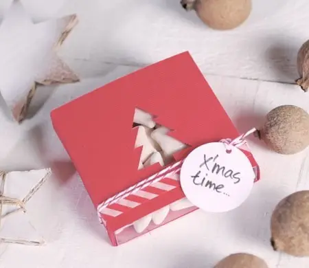 Gift box with Christmas tree