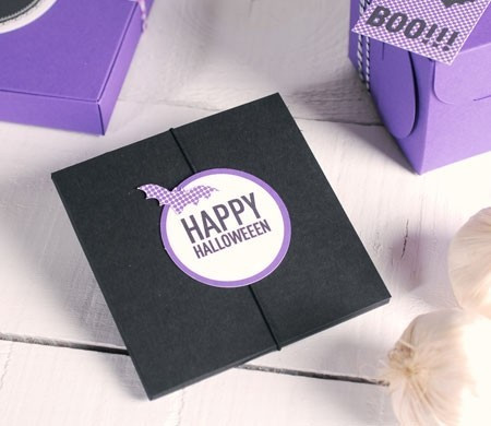 Halloween party invitation box