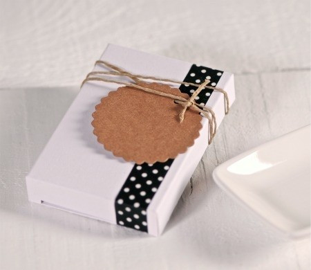 Cute gift box in white
