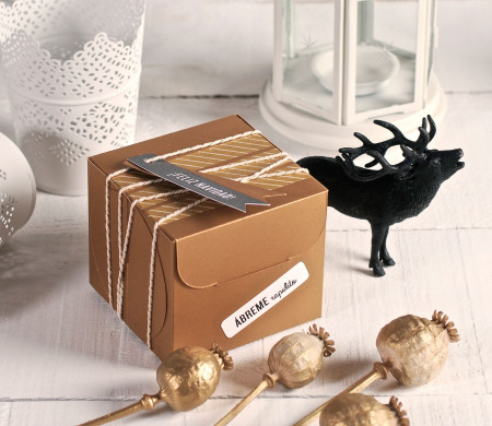 Scatola per cupcakes con decorazioni di Natale