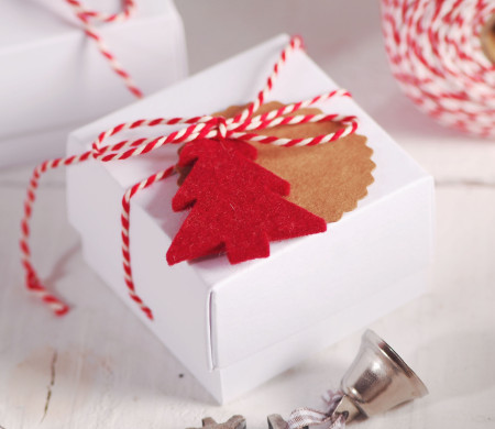 Scatolina regalo per gioielli per Natale