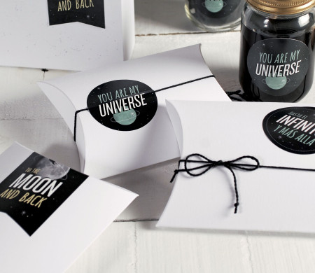 Original gift box with decoration