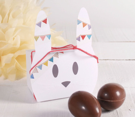 Simpatica scatola a forma di coniglio per Pasqua Simpatica scatola a forma di coniglio per Pasqua