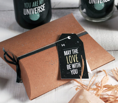 Scatola regalo con decorazione di Star Wars