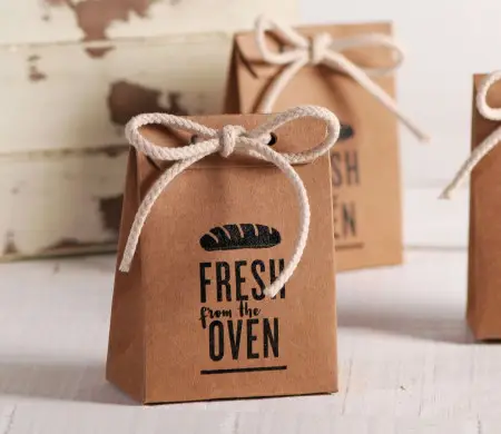 Petit sac cadeau imprimé