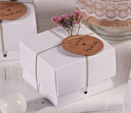Cajita Blanca para Detalle de Boda